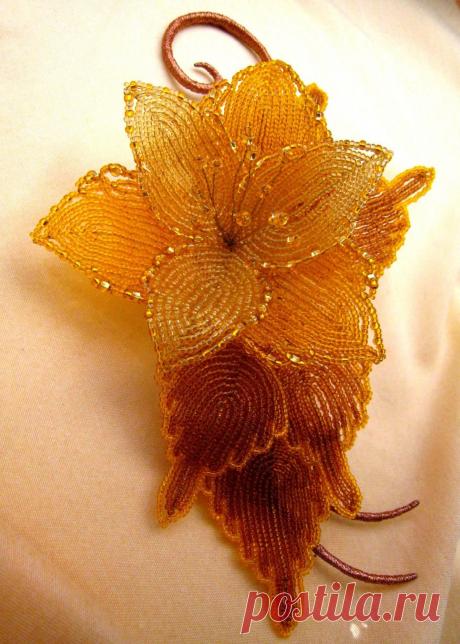 Золотисто-рыжий | biser.info - всё о бисере и бисерном творчестве