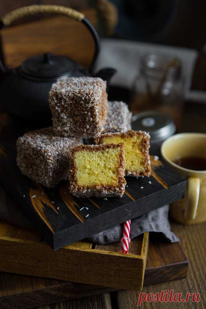 Ламингтон (Lamington) — австралийский чудо-десерт | Andy Chef (Энди Шеф) — блог о еде и путешествиях, пошаговые рецепты, интернет-магазин для кондитеров |