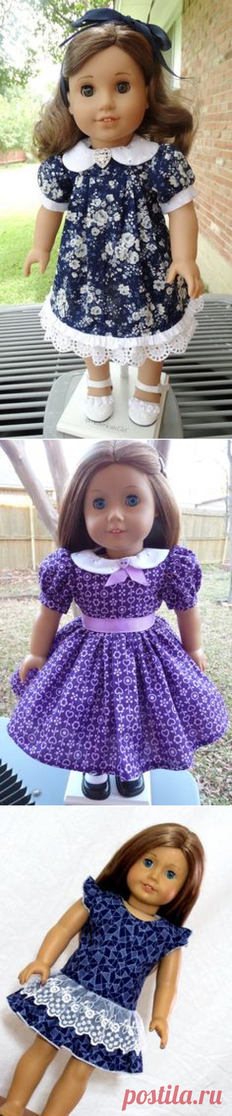 (30) Yellow sundress for 18 dolls or American Girl by mydollyscloset1 | My sewing