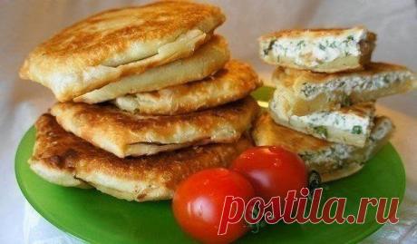 Плацинды с творогом.