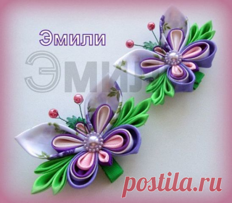 Бабочка: канзаши — Сделай сам, идеи для творчества - DIY Ideas