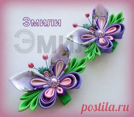 Бабочка: канзаши — Сделай сам, идеи для творчества - DIY Ideas