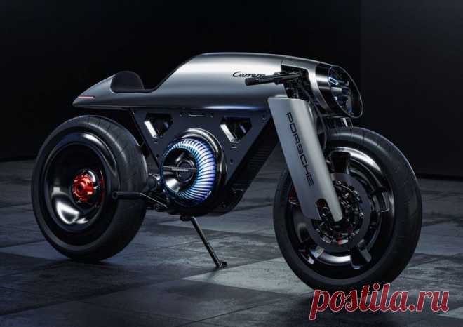 Гонщик призрачной мечты
Porsche Café Racer — это поистине впечатляющий электрический мотоцикл, созданный в результате тесного сотрудничества художника Марека Пиано и дизайнера Радека Стефана. Этот концепт, вдохновлённый культовым стилем Porsche, представляет собой удивительное сочетание винтажного очарования и самых современных технологий.