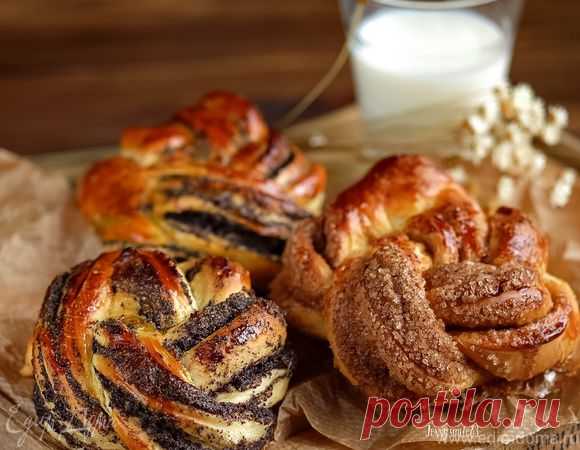Сдобные булочки-плетенки с маком и корицей | Официальный сайт кулинарных рецептов Юлии Высоцкой
