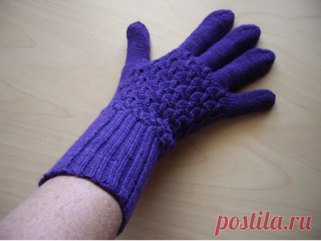 Shell Patterned Gloves by Robin Travenick