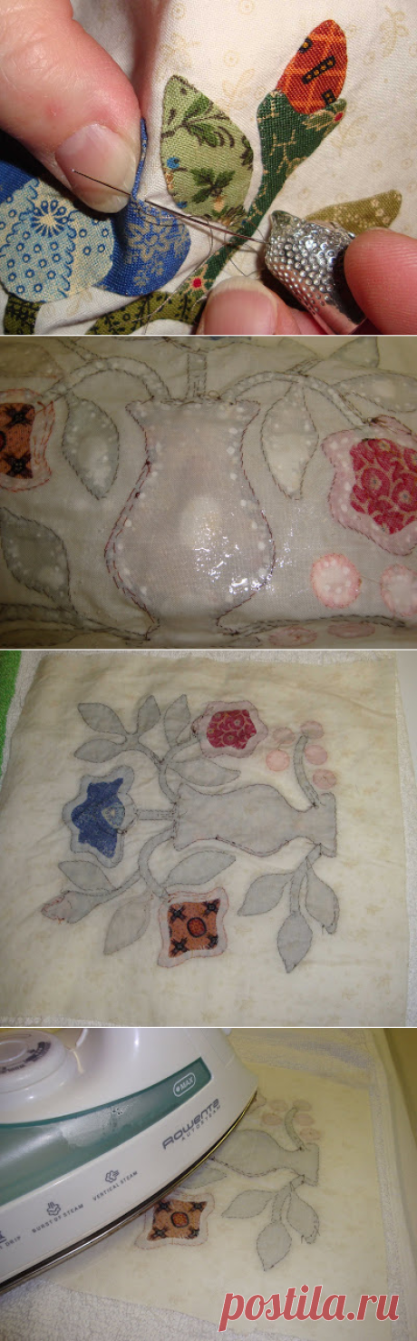 FABRIC THERAPY: Glue stick applique, the tutorial: PART THREE...