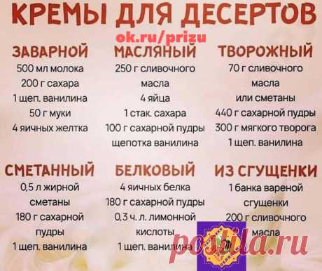 Шпаргалочка для хозяюшек