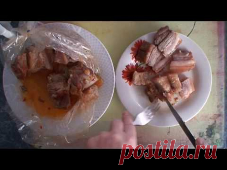 Рецепт: Сало в микроволновке