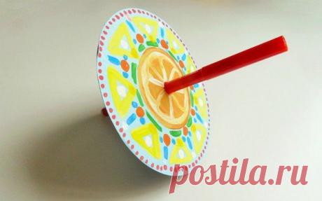 Делаем волчок - Поделки с детьми | Деткиподелки