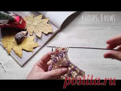 Ажурно-рельефный узор спицами❤️🧶knitting pattern.