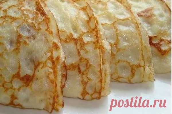 Еще вкуснее и проще — манные блинчики без муки и воды! Хороши с любой начинкой!