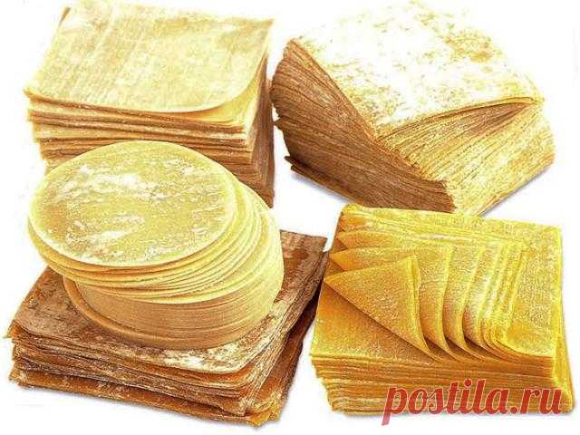 Листовое тесто для вонтонов (wonton skin) - рецепт на Российский Wok-Shop