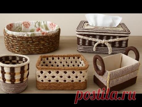 Turning Ugly Boxes into Pinterest-Worthy Baskets!!😱😱♻️ #fariartandcraft