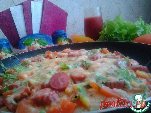 Быстрая пицца на сковороде - вкусная, быстрая, ароматная!
