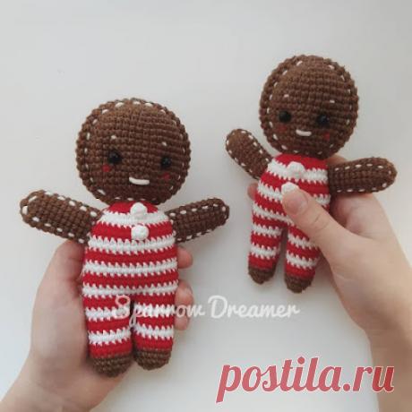 1000 схем амигуруми на русском: Пряничный человечек