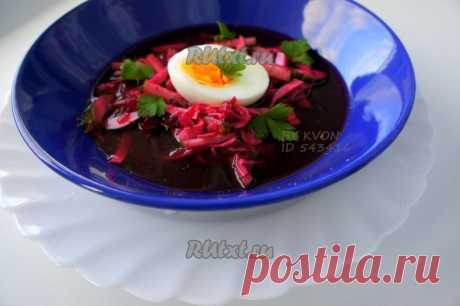 Холодный борщ с колбасой (рецепт с фото) | RUtxt.ru