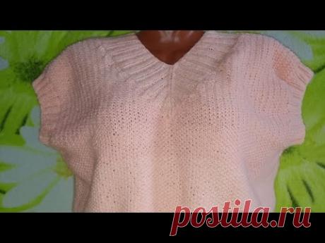 Жилетка женская ,размер ОВЕРСАЙЗ .Часть первая