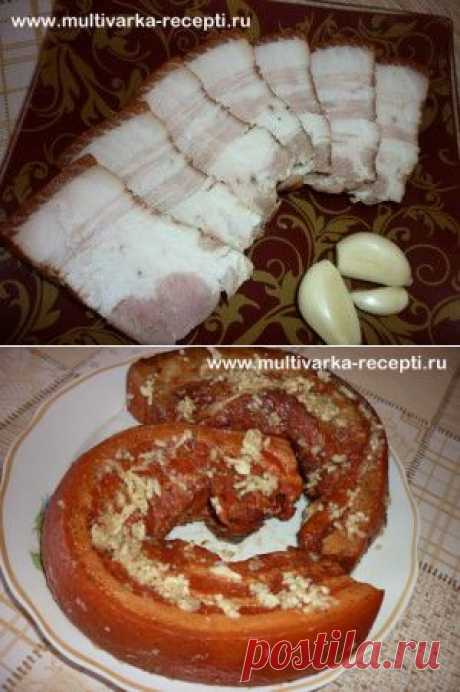 Как приготовить сало в луковой шелухе. Очень вкусное сало в мультиварке