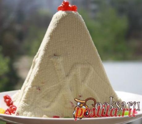 Сырая творожная пасха с цукатами и вяленой вишней рецепт с фото