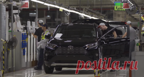 В России начато производство нового Toyota RAV4 . Тут забавно !!!