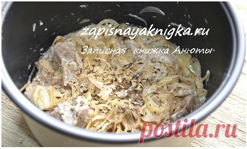 Шашлычное мясо в мультиварке | Записная книжка рецептов Анюты