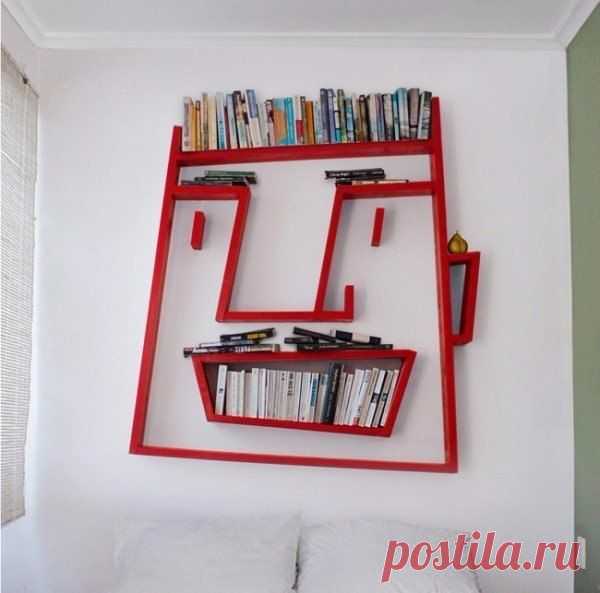 Хотите добавить в интерьер что-то интересное и необычное - обычная полка для книг может оказаться чудесным дополнением в дизайне Вашей комнаты, главное креативно подойти к решению проблемы