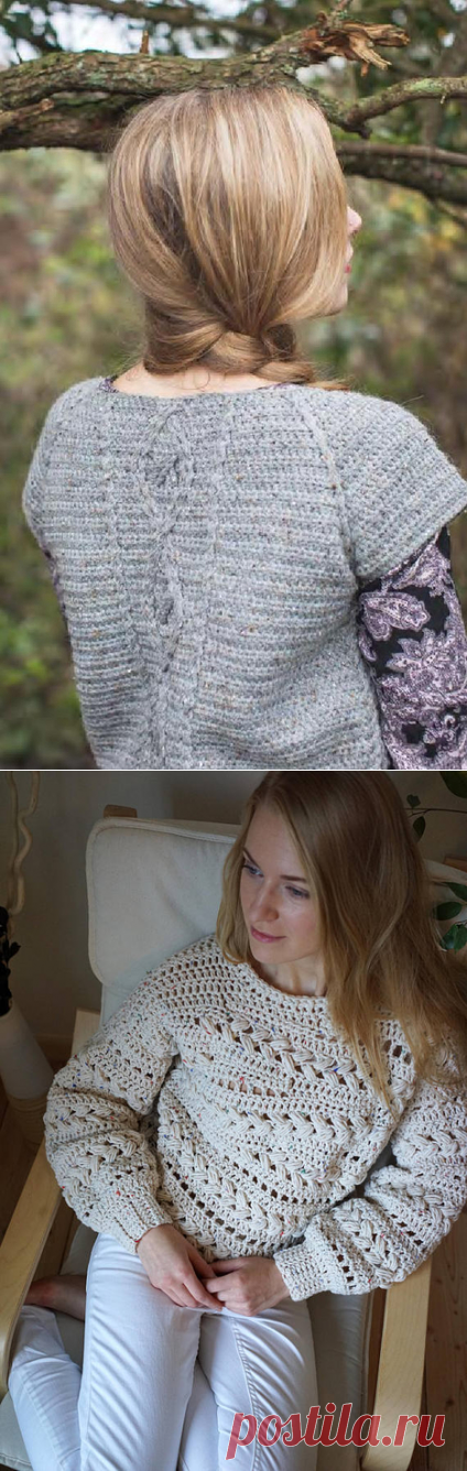 Джемпера крючком. Схемы