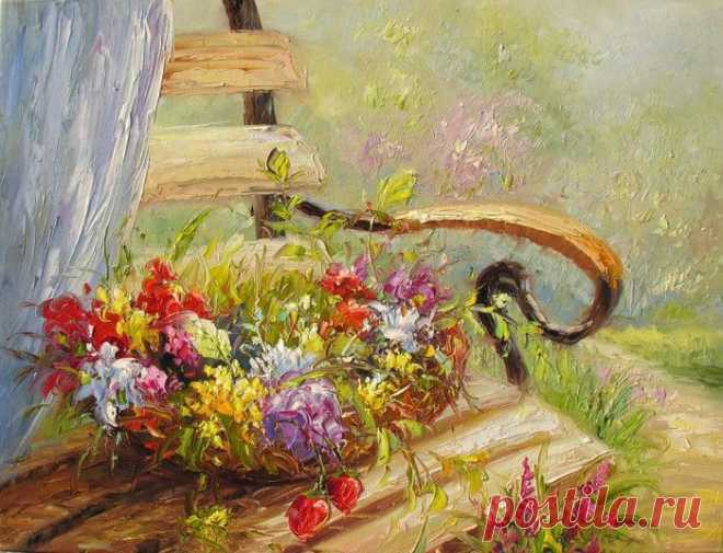 Самшитовый волшебный уголок... Художница Marchella Piery