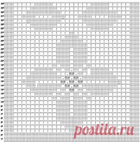 Филейные узоры крючком
