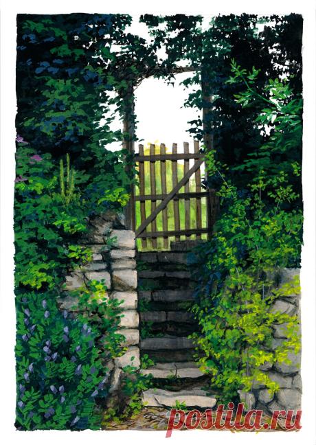 Lopsided gate by Maiwenn on DeviantArt