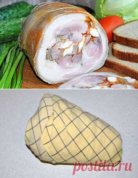Домашняя ветчина из рульки с курицей – пошаговый фоторецепт