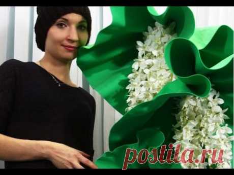 Большой цветок из фоамирана