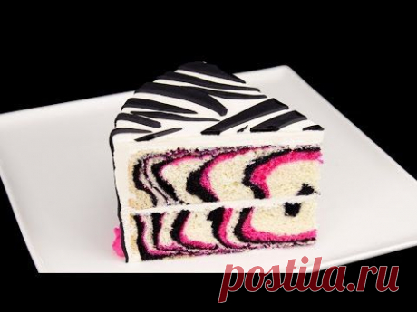 How to Make a Pink Zebra Cake Tutorial from Cookies Cupcakes and Cardio - YouTube