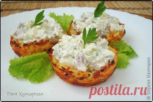 Rosti (рёшти) с селёдочным салатом | Страна Мастеров