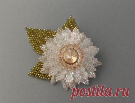 Осенний цветок | biser.info - всё о бисере и бисерном творчестве