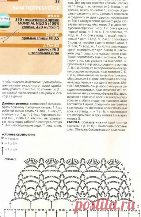 Коричневое платье крючком