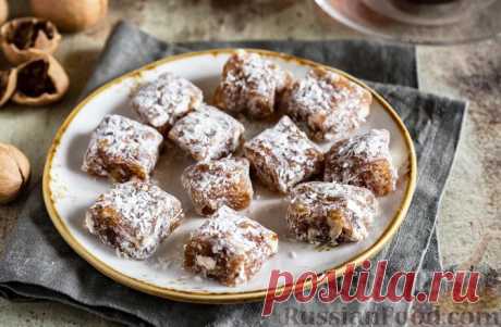 Рецепт: Рахат-лукум с орехами и изюмом на RussianFood.com