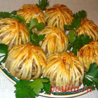 Мясные шарики с овощами