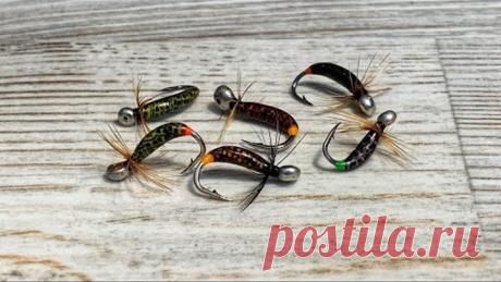 Мушки из пленок для имитаций личинок. Эффектные фантазийные приманки