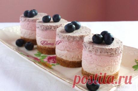 Тройные ягодные чизкейки | Кулинарные рецепты от «Едим дома!»