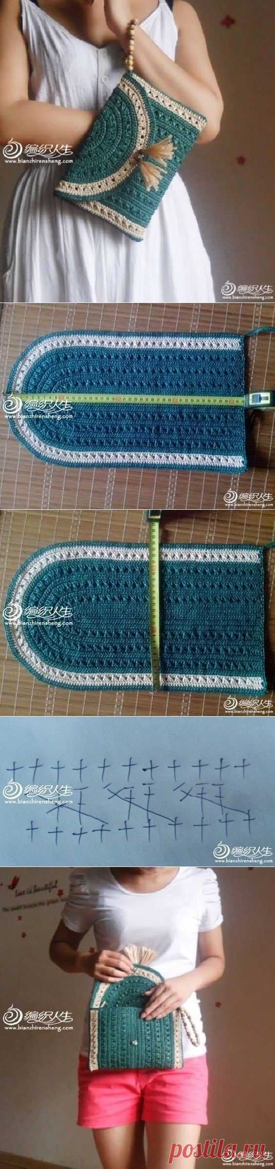 (189) Crochet Clutch / Purse / Bag …