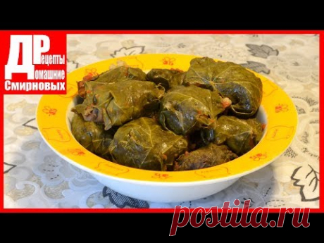 ГОЛУБЦЫ С ГРИБАМИ! Постные, в виноградных листьях. Оригинальный рецепт голубцы из перловки!