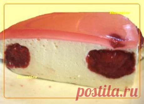 Творожный торт без выпечки с клубникой. | Рецепты вкусно