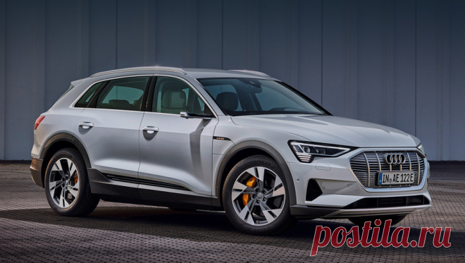 Электрокар Audi e-tron станет доступнее в вариации 50 quattro На фото представлено именно исполнение 50 quattro, но наверняка в максимальной комплектации, поэтому существенных внешних отличий от варианта 55 quattro
