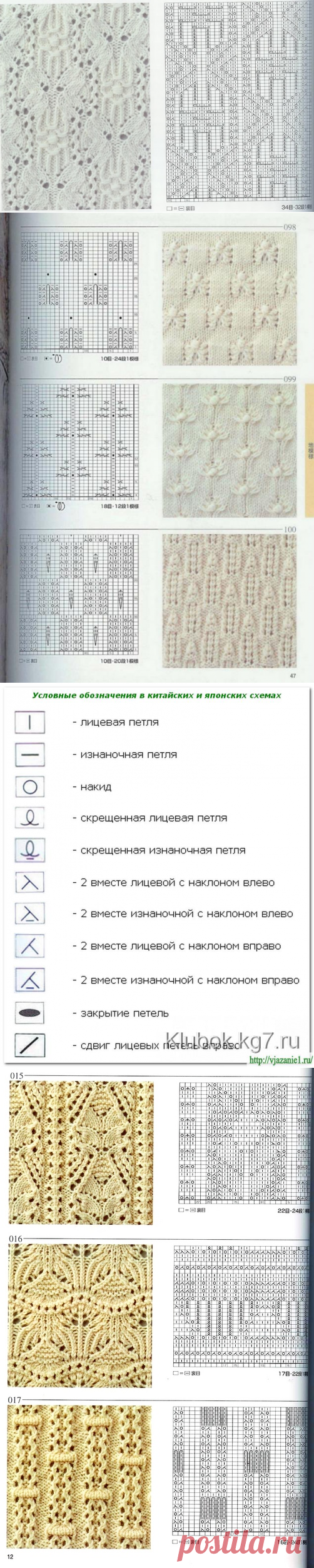 Японская схема вязания | knittingplus.ru