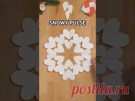 HOW TO MAKE A SNOWFLAKE SNOW PULSE STEP BY STEP | CHRISTMAS CRAFTS INCL ART