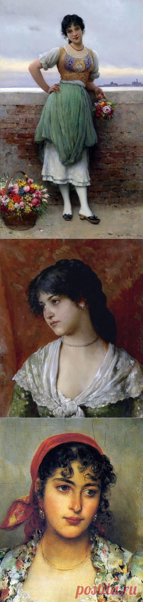 из любимого...Венецианские девушки-красавицы | Eugen von Blaas.