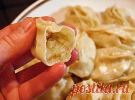 Манты с картофельной начинкой