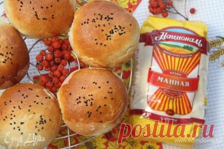 Манные булочки. Ингредиенты: мука, манная крупа, соль | Официальный сайт кулинарных рецептов Юлии Высоцкой