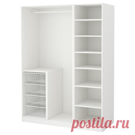 IKEA (ИКЕА) ПАКС Гардероб, белый (150X58X201) 991.284.05 Каталог, Заказ и Доставка на Home Zone